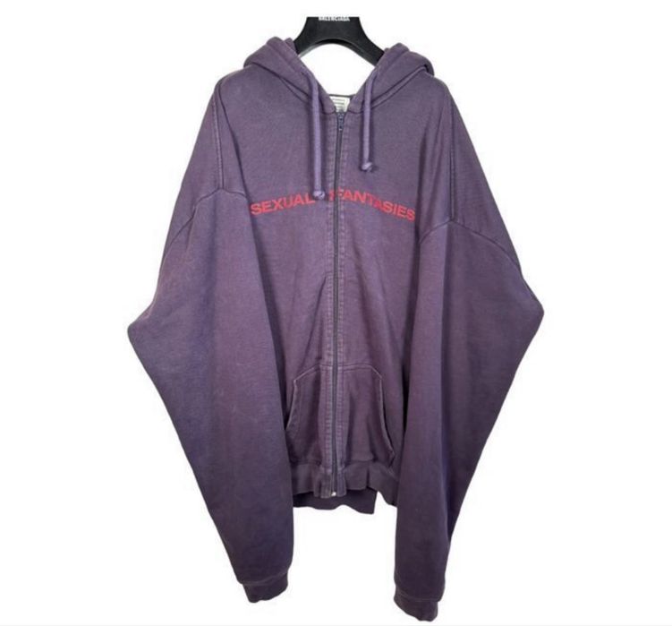 Худи Vetements Sexual Fantsies Purple M L Xl