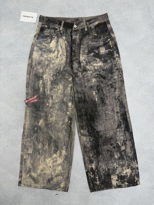 Джинсы Acne Studios Painted White black jeans M L nofaith jaded london