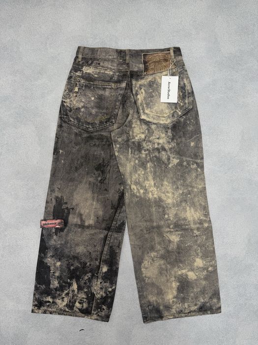 Джинсы Acne Studios Painted White black jeans M L nofaith jaded london — фото 5