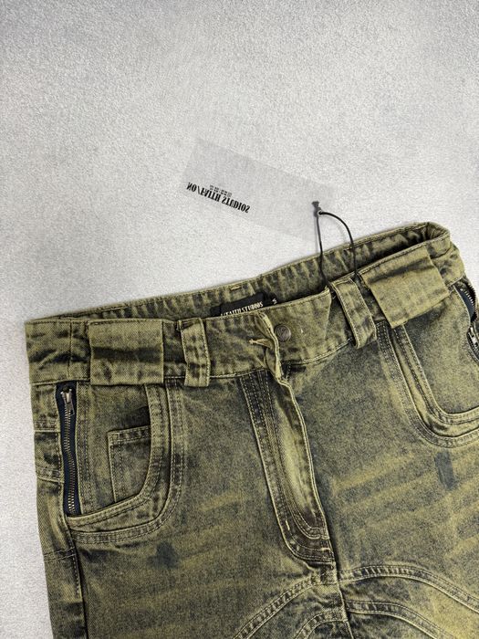 Джинсы Штаны NoFaith Studios Jeans Flared green M L acne rick owens — фото 2