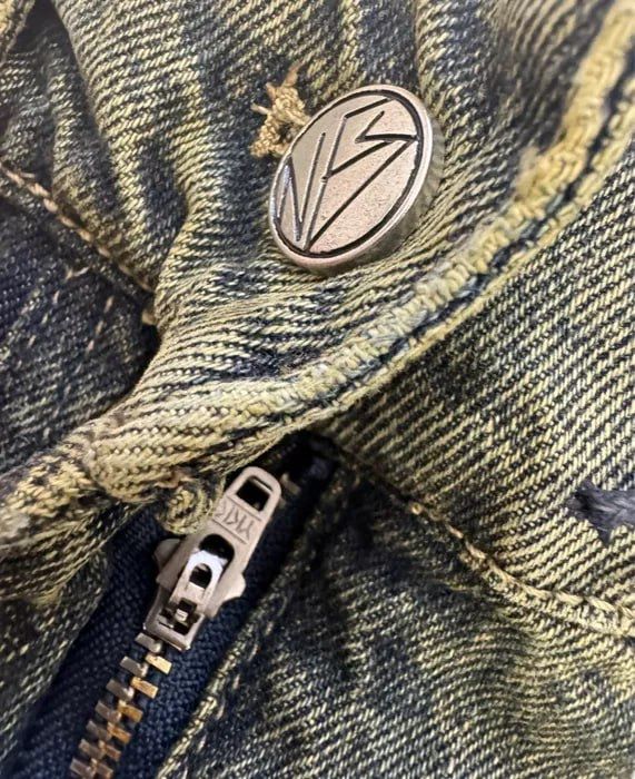Джинсы Штаны NoFaith Studios Jeans Flared green M L acne rick owens — фото 5