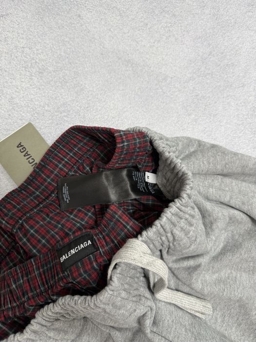 штаны Balenciaga Boxers grey pants sporty — фото 2