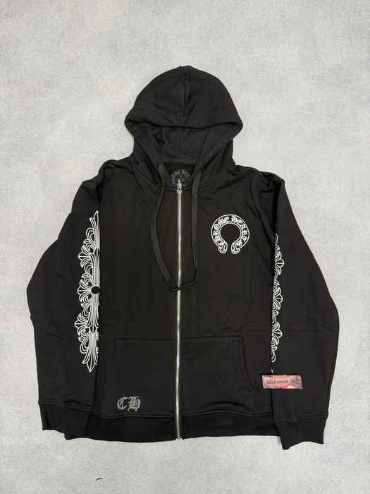 зип худи Chrome Hearts Los angeles black M L Xl