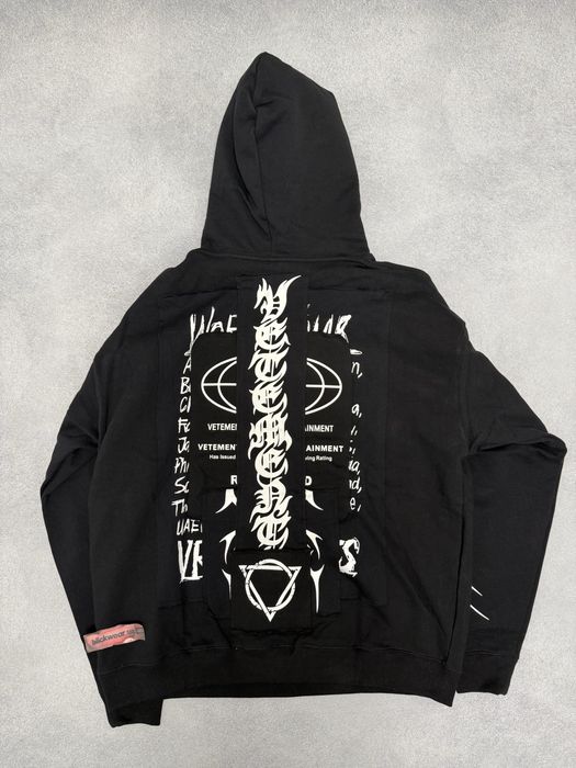 худи Vetements Hardcore Restricted hoodie black L Xl — фото 5