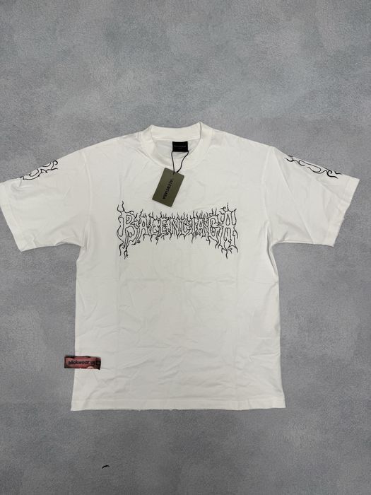футболка Balenciaga Rock logo tee