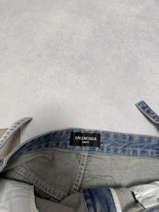 шорты Balenciaga Blue jeans shorts голубые polar jaded london vetement — фото 2