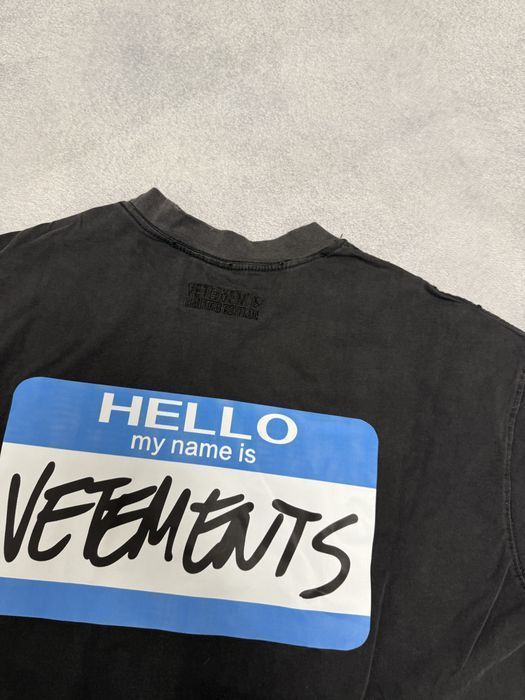 футболка Vetements My name is — фото 5