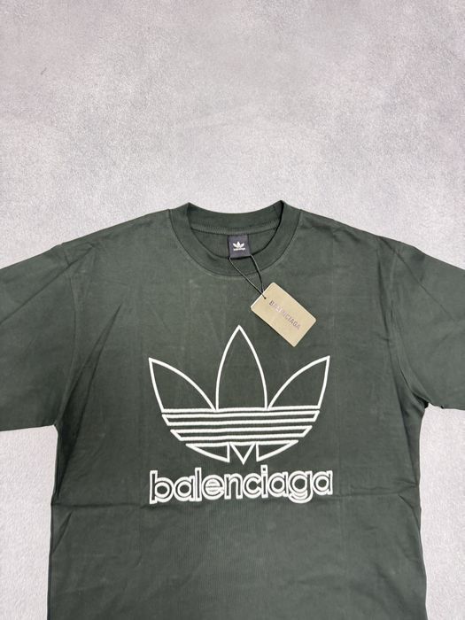 футболка Balenciaga X Adidas Green tee S M L — фото 2