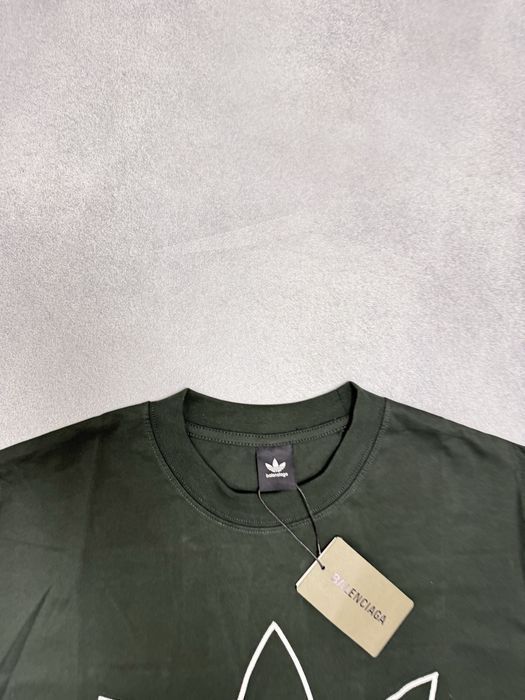 футболка Balenciaga X Adidas Green tee S M L — фото 3