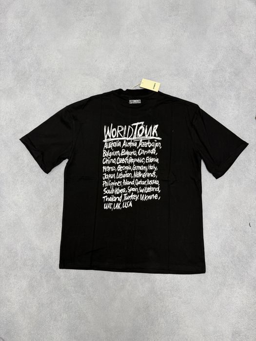 футболка Vetements World Tour tee S M L — фото 4
