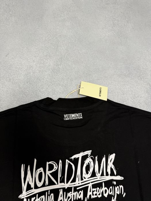 футболка Vetements World Tour tee S M L — фото 5