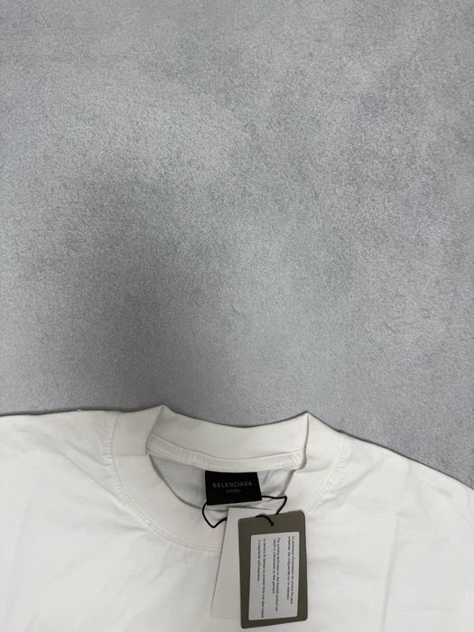 футболка Balenciaga Reversible tee white S M L — фото 3