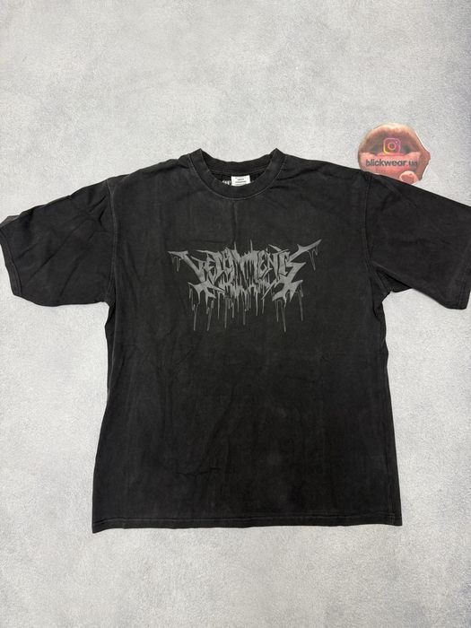 футболка Vetements Rock logo 2025 tee