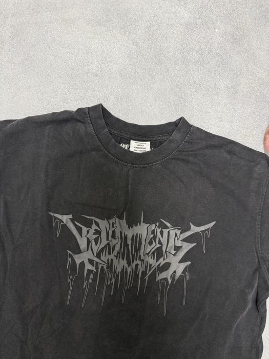 футболка Vetements Rock logo 2025 tee — фото 2