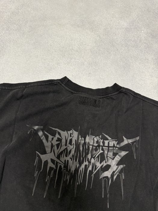 футболка Vetements Rock logo 2025 tee — фото 5
