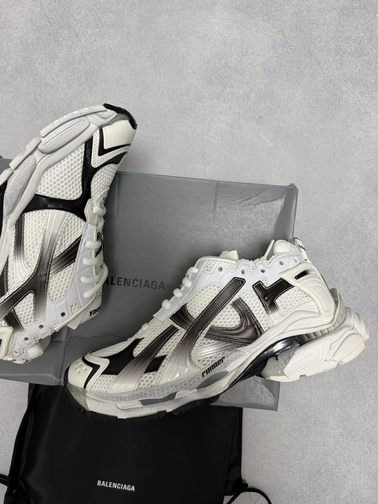 кроссовки Balenciaga Runners white black 41 42 43 44 45 vetements rick owens — фото 2