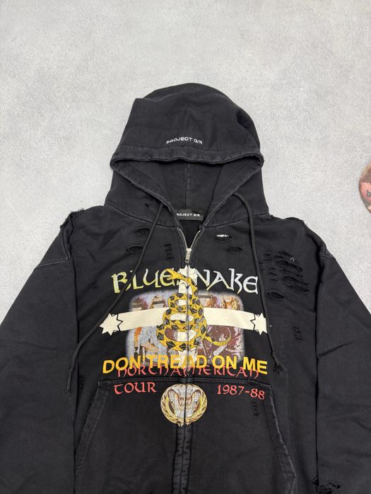 худи Grailz Project g/r bluesnake Black vetements balenciaga — фото 2