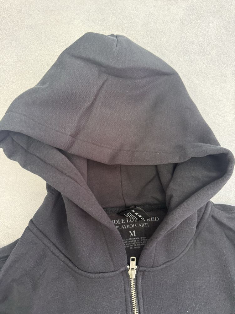 худи Playboi Carti fuck merch zip up S M L vetements balenciaga rick owens project gr — фото 3