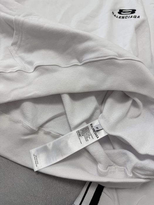 худи Balenciaga Strips 2025 white M L — фото 4