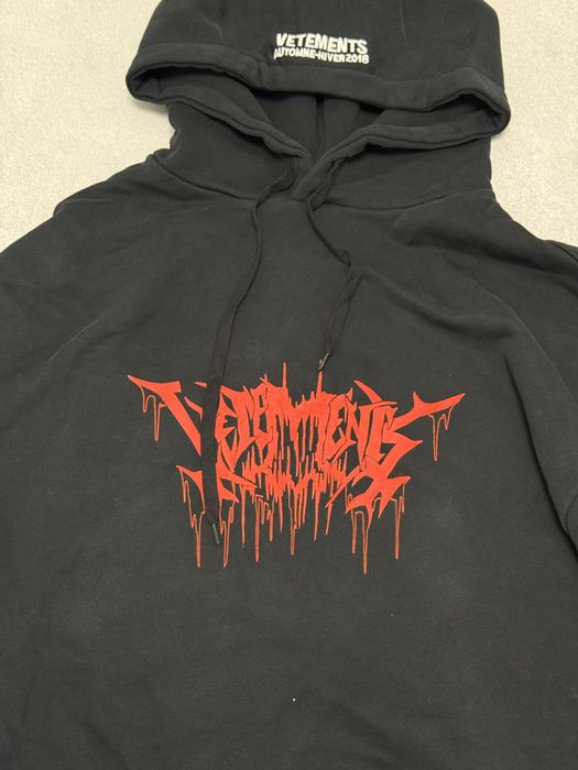 Худи Vetements Metal Hard logo worldtour 2033 — фото 3