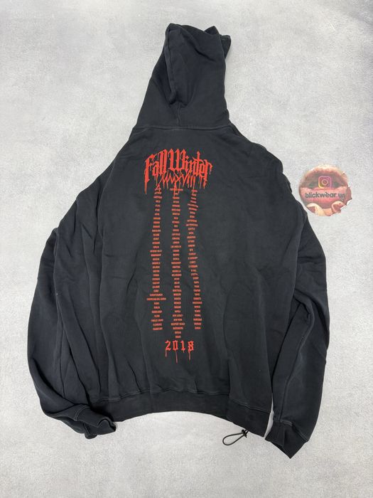 Худи Vetements Metal Hard logo worldtour 2033 — фото 5
