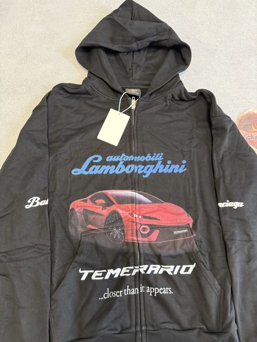 зип худи Balenciaga Lamborghini black zip up M L vetements — фото 2