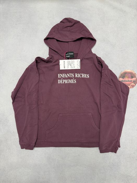 худи Enfants Riches deprimes Purple red hoodie Balenciaga vetements