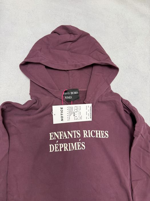 худи Enfants Riches deprimes Purple red hoodie Balenciaga vetements — фото 2