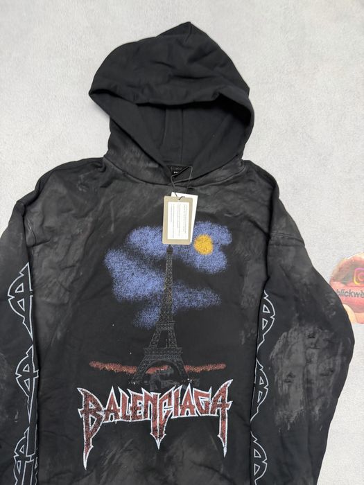 худи Balenciaga Paris Moon black S M L Vetements — фото 2
