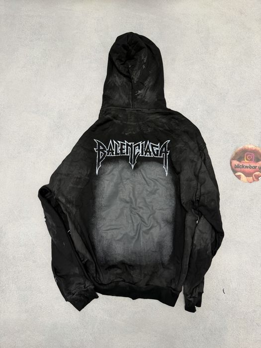 худи Balenciaga Paris Moon black S M L Vetements — фото 5