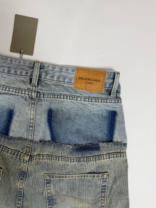 джинсы штаны Balenciaga double hybrid M L — фото 6
