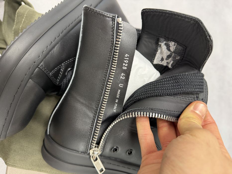 кроссовки кеды черевики Rick Owens Ramones Jambo black 44 45 vetements — фото 4