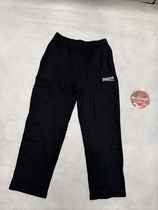 штаны Balenciaga Sweatpants political logo M L Vetements Balenciaga