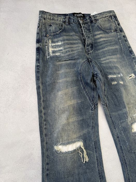 джинсы штаны  Nofaith Studios Jeans Blue M L vetements balenciaga — фото 2