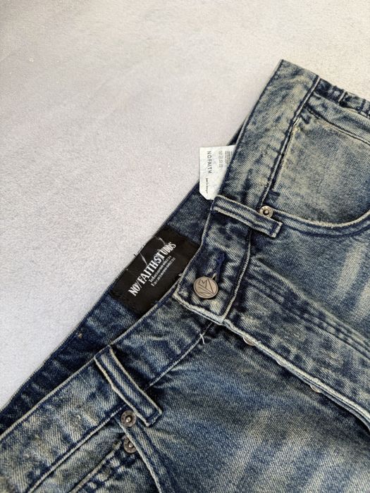 джинсы штаны  Nofaith Studios Jeans Blue M L vetements balenciaga — фото 3