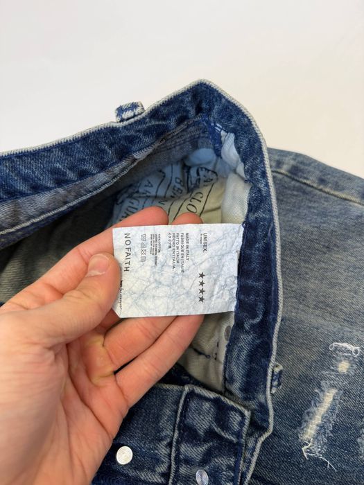 джинсы штаны  Nofaith Studios Jeans Blue M L vetements balenciaga — фото 6