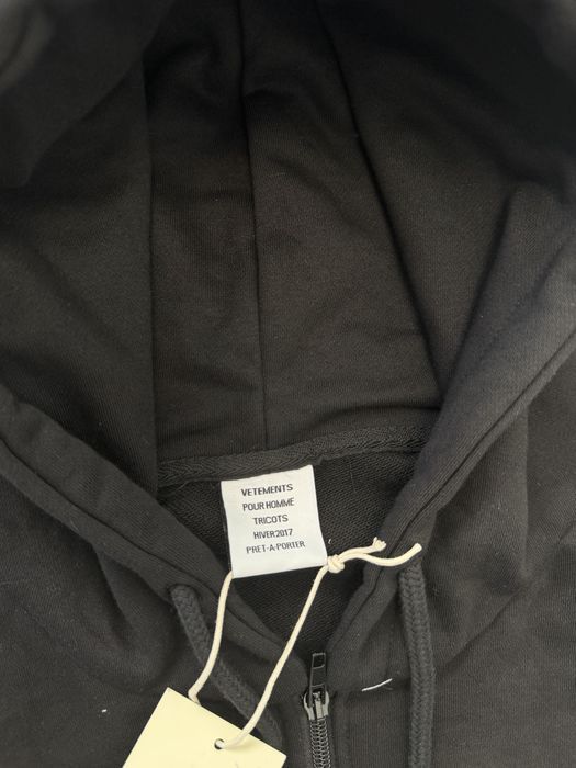 зип худи Vetements Eleveninch zip up M l — фото 4