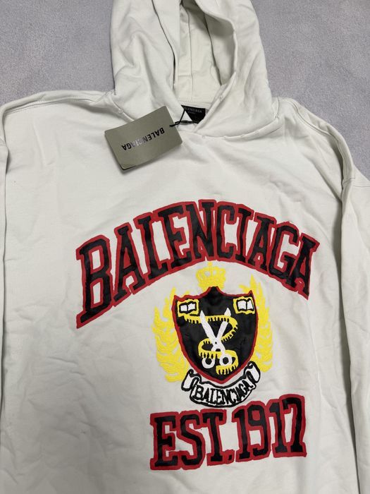 худи Balenciaga 1917 est jersey white M L vetements grailz maison marg — фото 2
