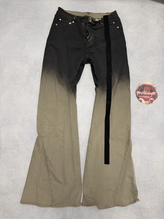 штаны Rick Owens Flared brown jeans Balenciaga vetements maison margie