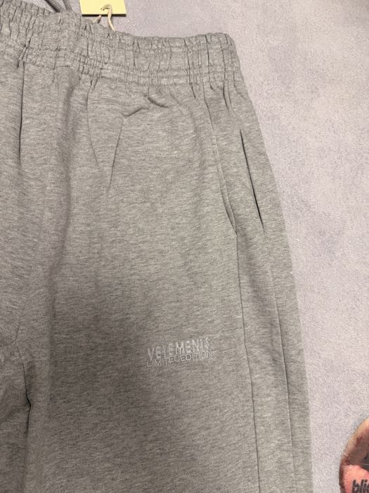 штаны Vetements baggy sporty grey pants acne studios nofaith — фото 2