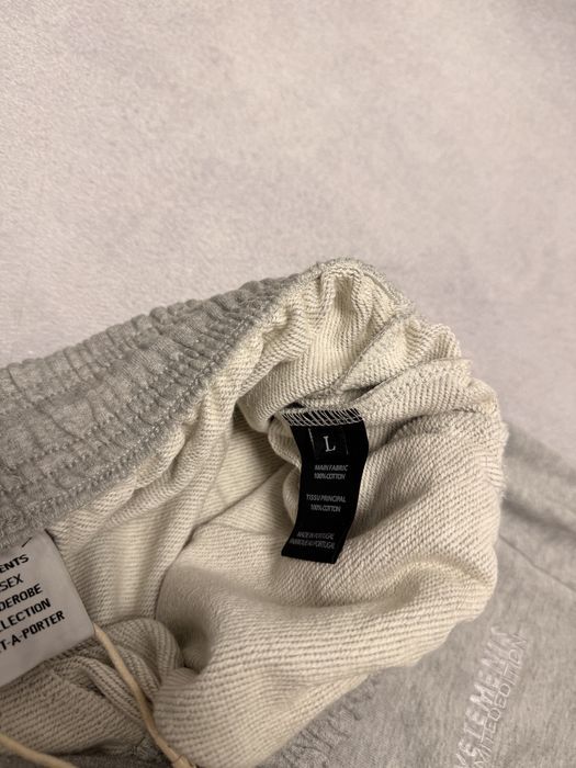 штаны Vetements baggy sporty grey pants acne studios nofaith — фото 4
