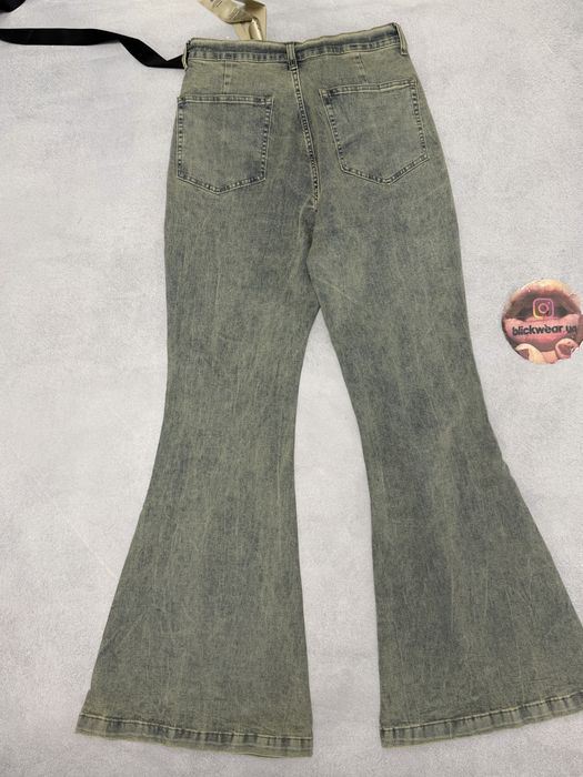 штаны джинсы клеш фларед Rick Owens Flared jeans M L — фото 3