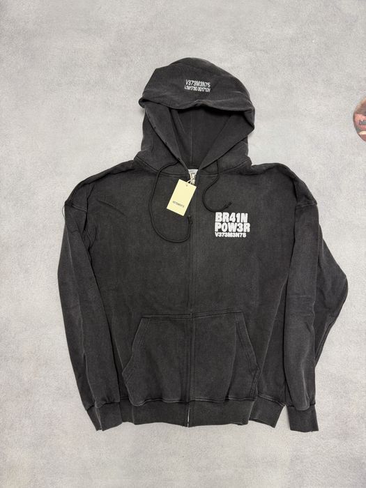 зип худи  Vetements Brain Power M L maison margiela