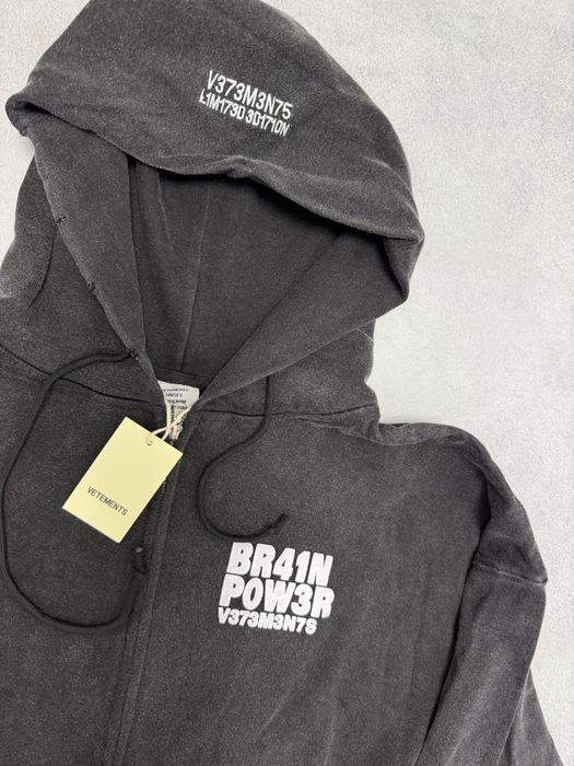 зип худи  Vetements Brain Power M L maison margiela — фото 2