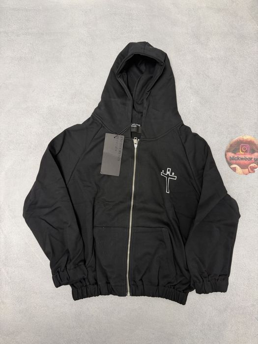 зип худи Enfants Riches deprimes cross zip up erd balenciaga vetements