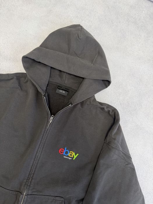 зип худи Balenciaga X Ebay Zip up M L vetements rick owens — фото 2