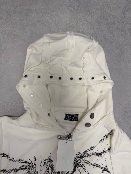 зип худи Thug club Dragon zip white vetements project gr chrome — фото 3