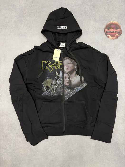 Зип Худи Vetememts TITANIC ZIP UP m l balenciaga rick owens black