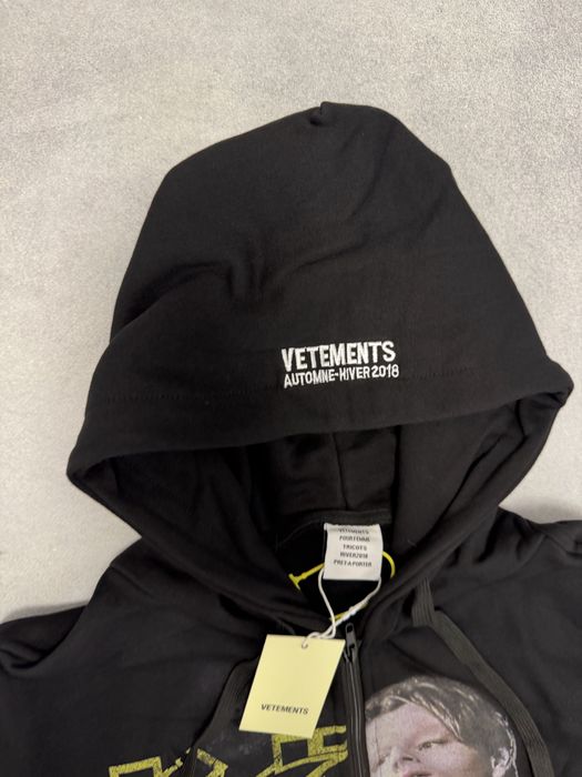 Зип Худи Vetememts TITANIC ZIP UP m l balenciaga rick owens black — фото 3