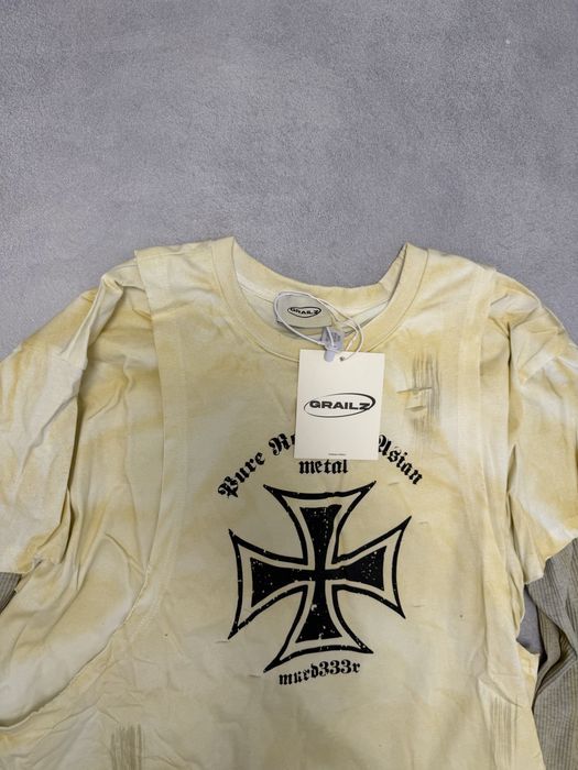 лонгслив Project Gr Grailz M L Cross chrome hearts balenciaga maison — фото 2